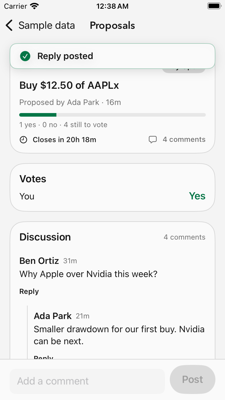 Reply posted